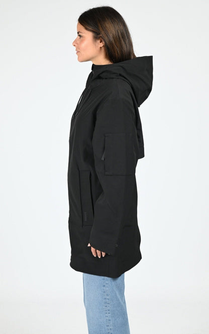 Blouson Textile Mixte Rains, modèle 12510 suva vision softshell de couleur black