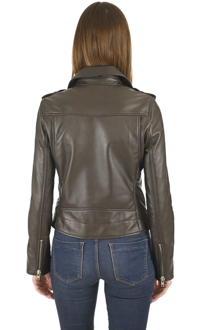 A &quot;LIV&quot; Marron Serge Pariente Blouson Femme back photo