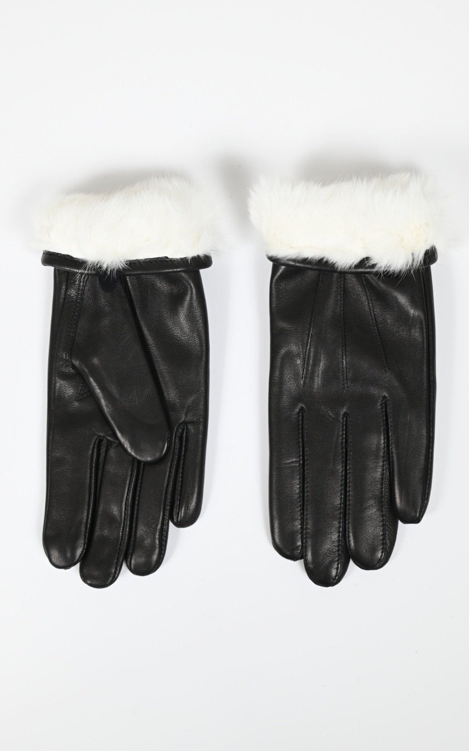 Gants Cuir Femme La Canadienne, modèle 127-w de couleur black