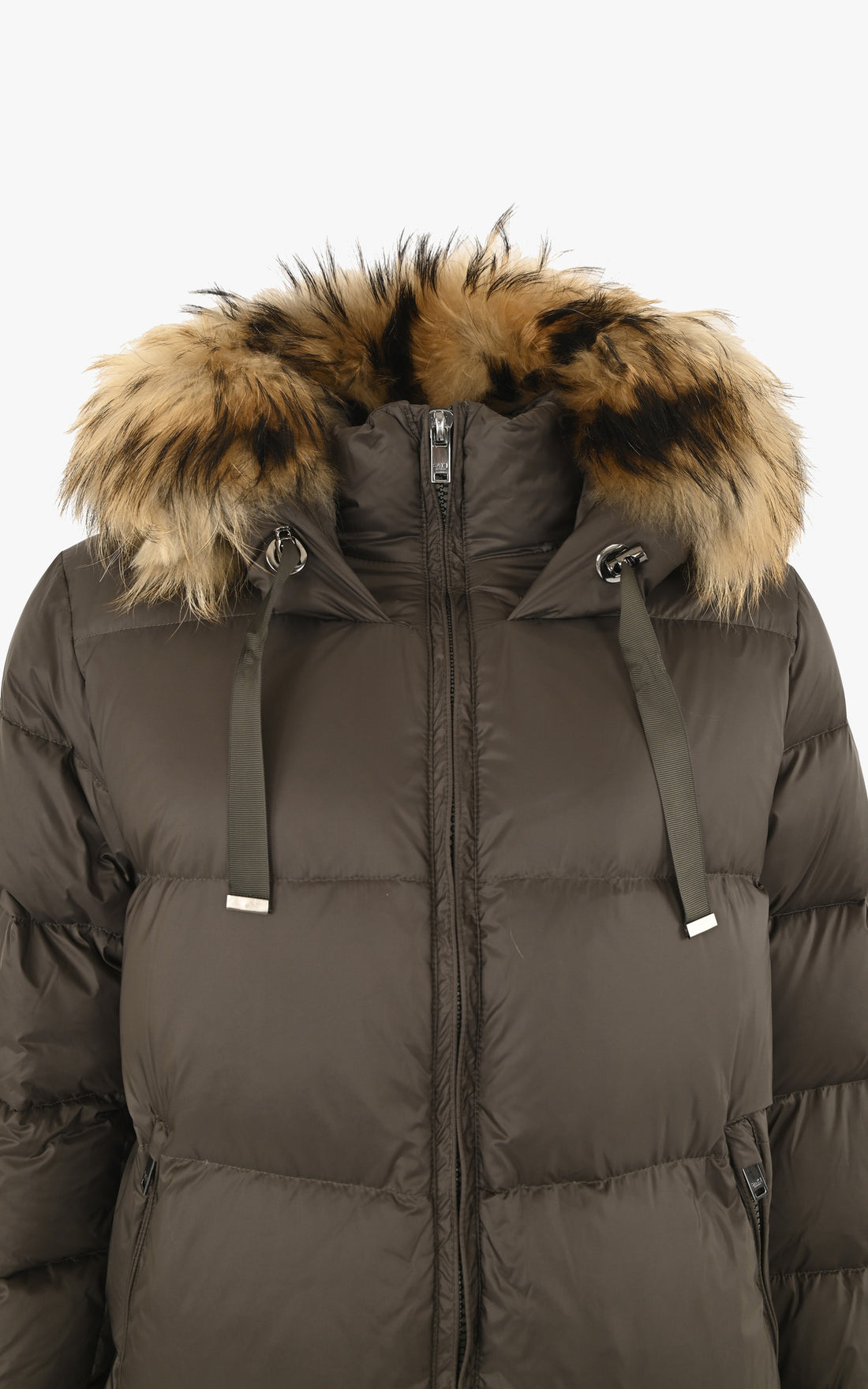 A &quot;56&quot; Naturel La Canadienne Col Capuche Femme opened photo