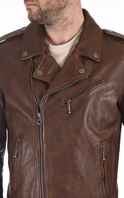A &quot;GOLBERG 101485&quot; Cognac Daytona 73 Perfecto Homme details photo