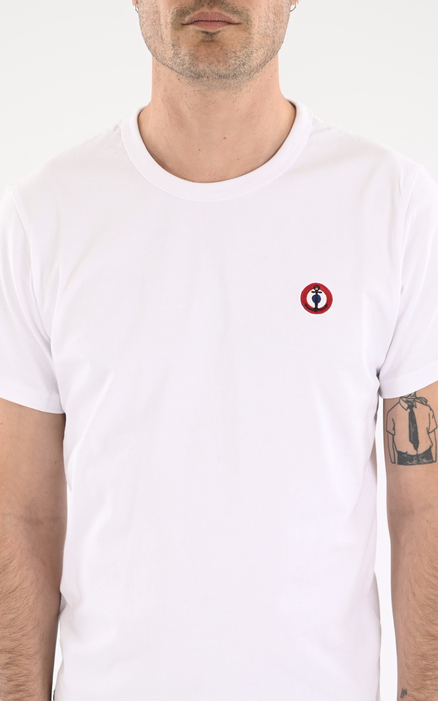 A &quot;CHALLENGER 103941&quot; Blanc Marine Nationale T-shirt Homme details photo 3
