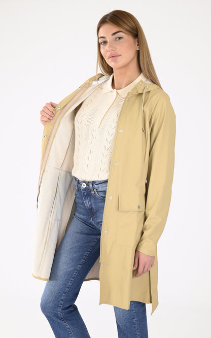 A &quot;18130 CURVE JACKET&quot; Beige Rains 3/4 Femme interior photo