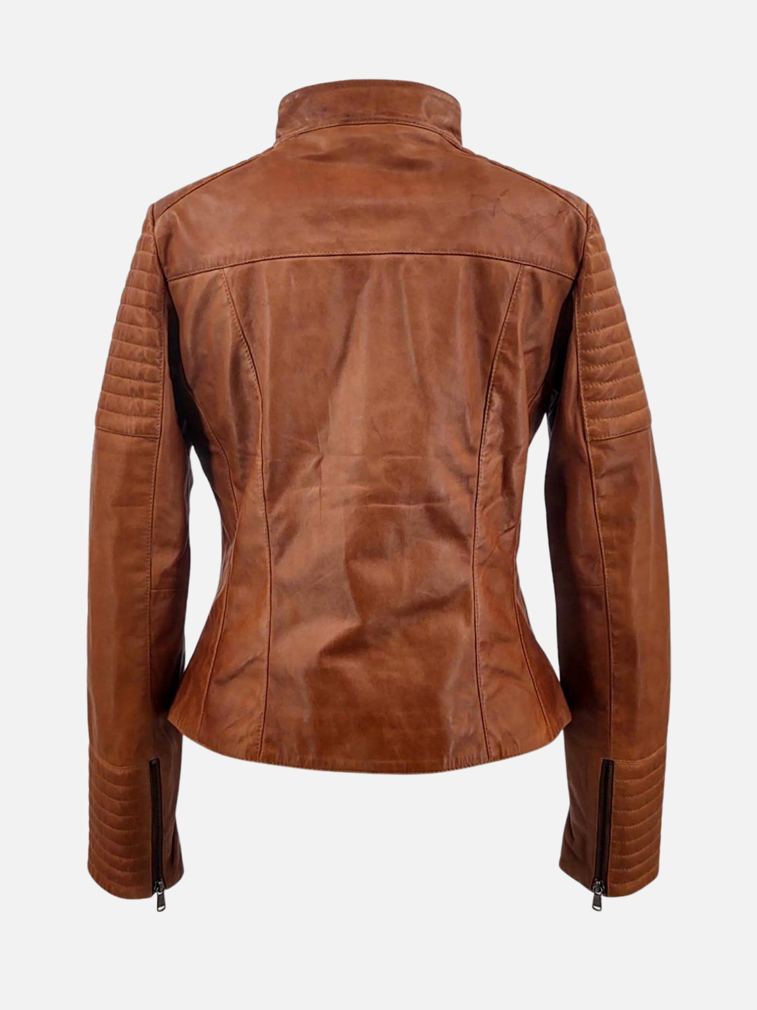 Scooty Lamb Polish Nappa Leather Dark Tan 7