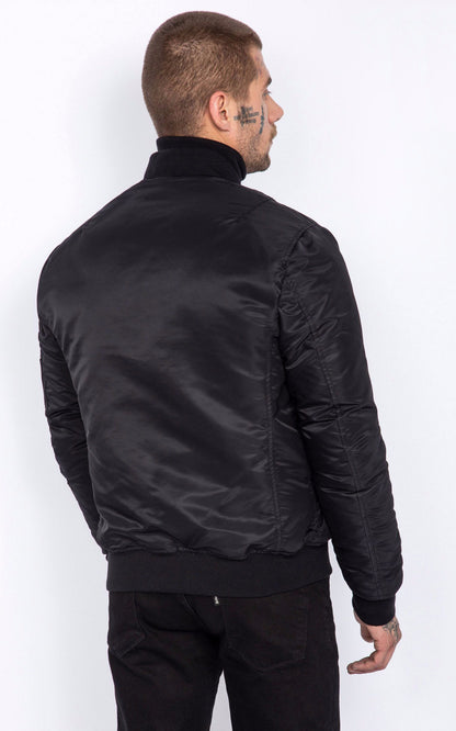 A &quot;AIRFORCE RS&quot; Noir Schott Blouson Homme back photo