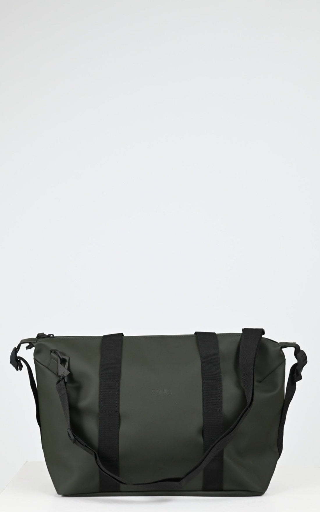 Sac Textile Mixte Rains, modèle 14220 week-end bag small de couleur green 03