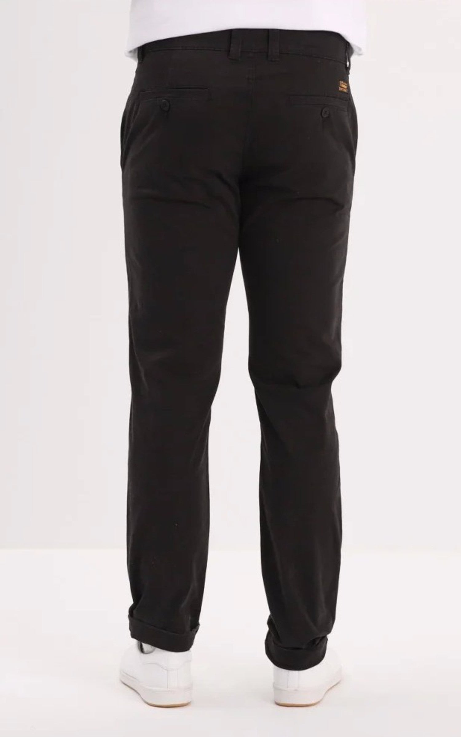 A &quot;CHINO BROKEN TWILL 102862&quot; Noir Daytona 73 Pantalon Homme back photo 3