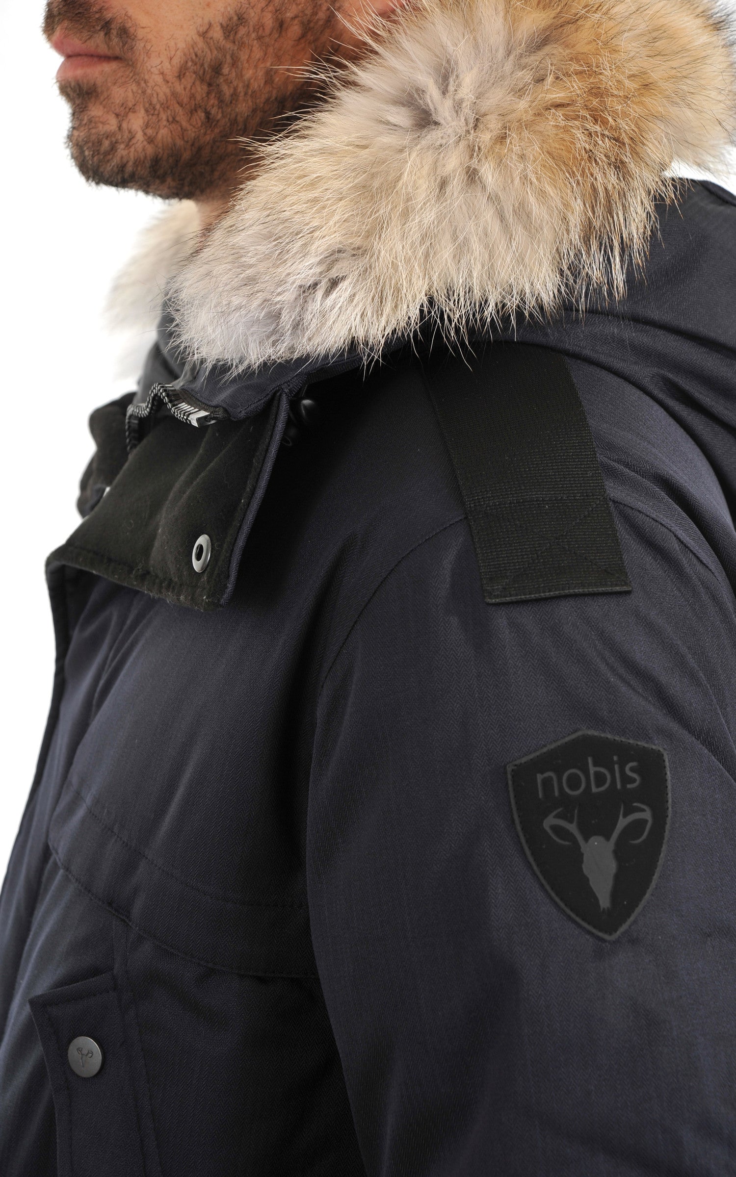 A &quot;YATESY&quot; Navy Nobis 3/4 Homme details photo