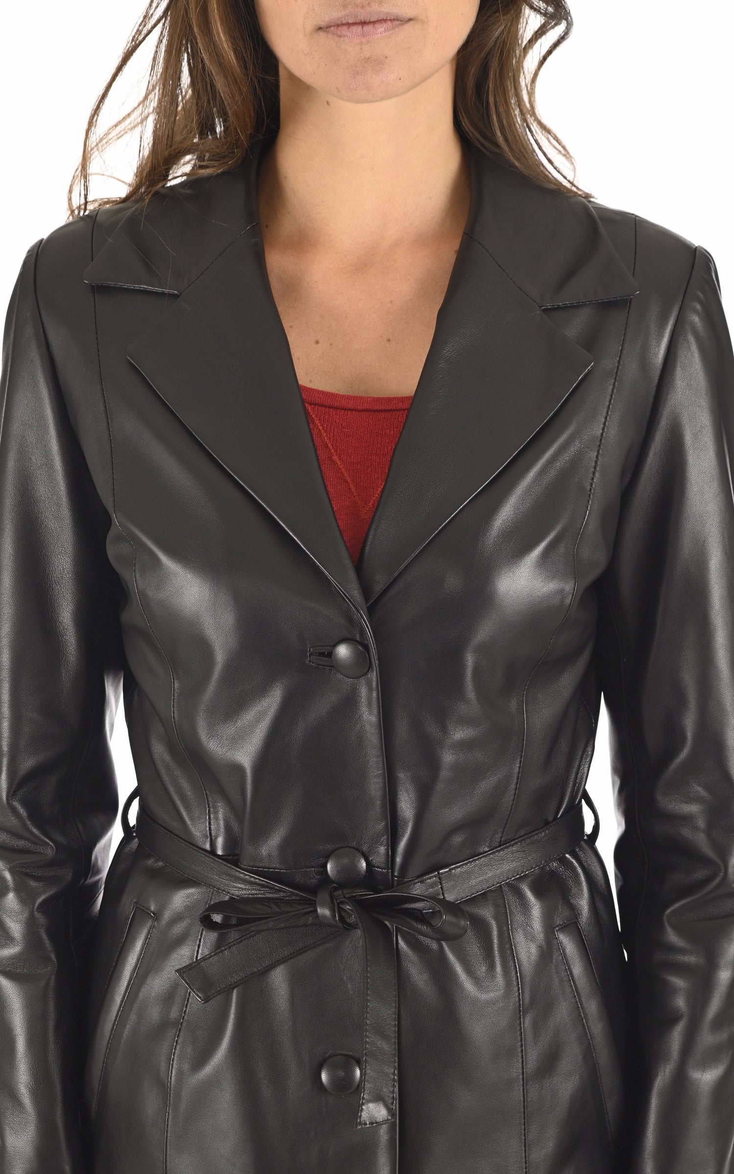 A &quot;ADRIANA&quot; Noir La Canadienne Veste Femme details photo 5