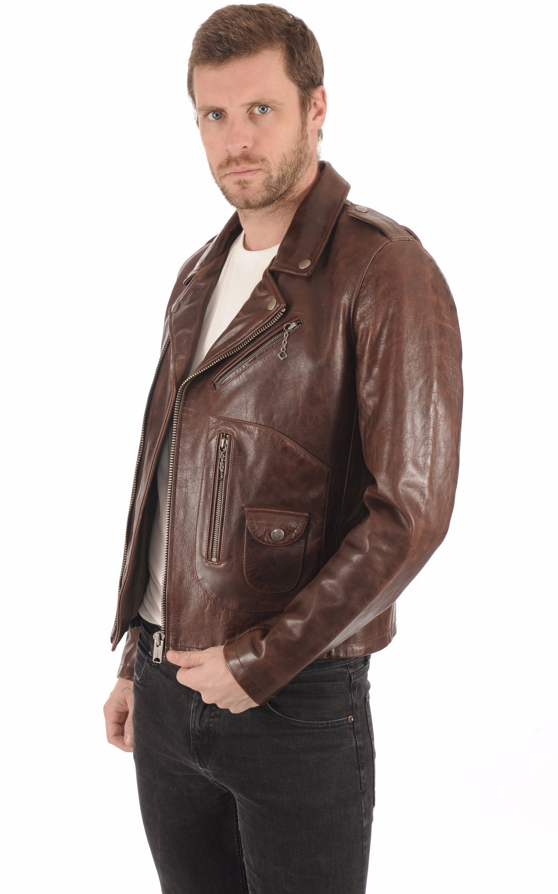 A &quot;REDFORD 101234&quot; Marron Daytona 73 Perfecto Homme opened photo