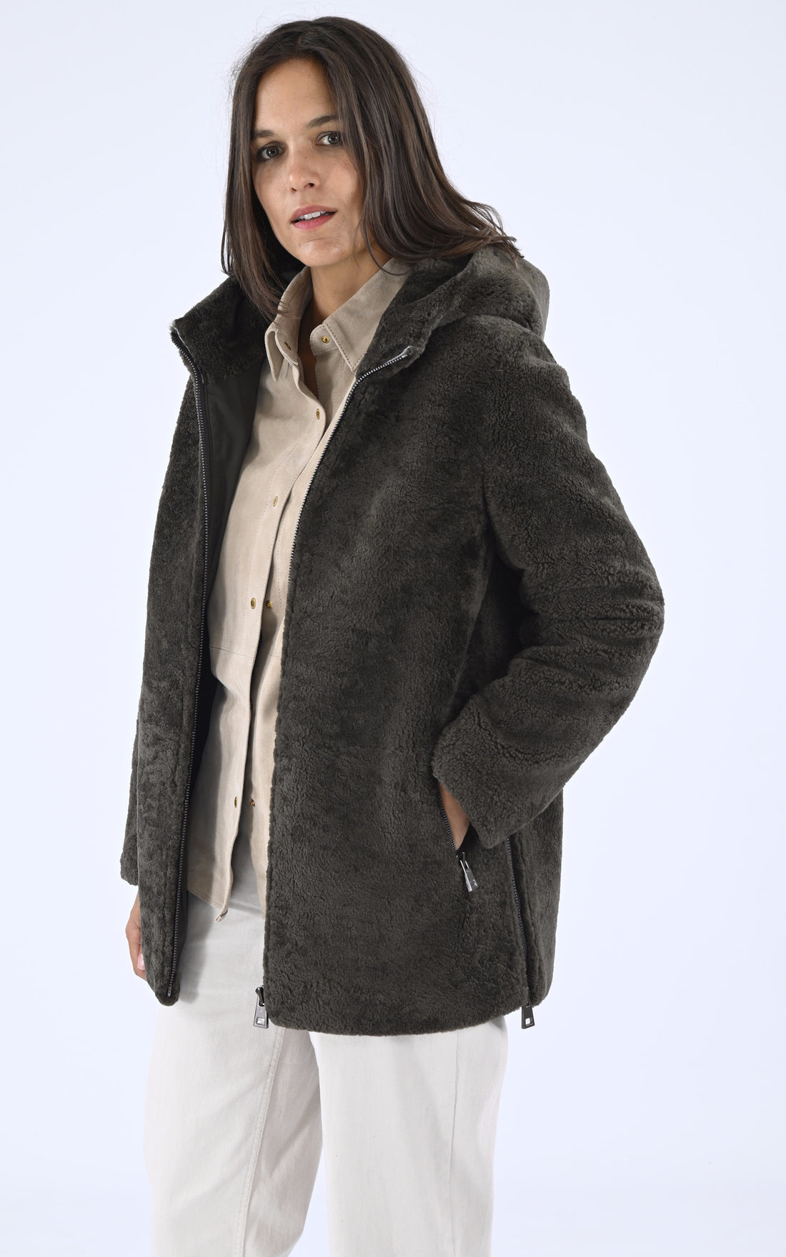 A &quot;HELENA 75&quot; Kaki Levinsky Veste Femme opened photo