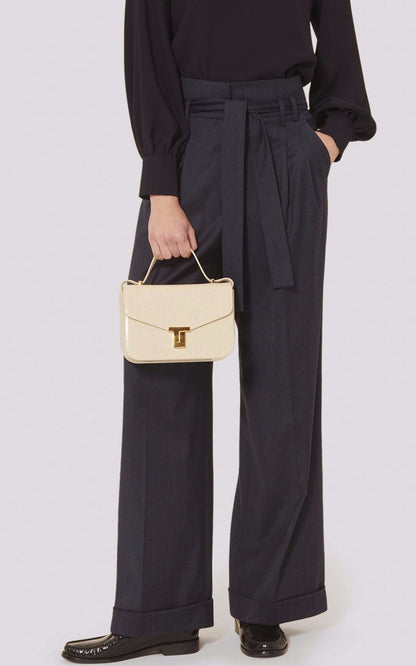 A &quot;PIA&quot; Bleu Tara Jarmon Pantalon Femme opened photo