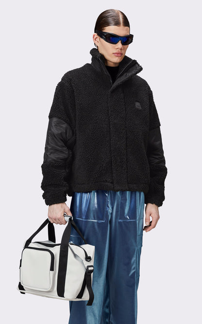 A &quot;18470 KOFU FLEECE JACKET&quot; Noir Rains Blouson Mixte opened photo