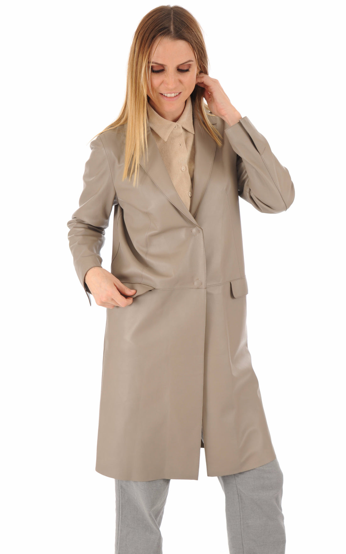 A &quot;F016&quot; Taupe Suprema 7/8 Femme opened photo