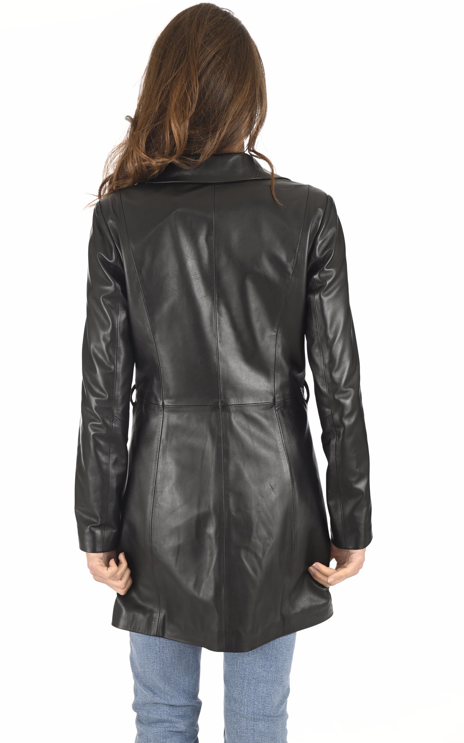 A &quot;ADRIANA&quot; Noir La Canadienne Veste Femme back photo 4