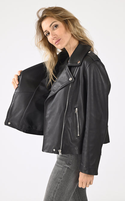 A &quot;SATURNE FF&quot; Noir La Canadienne Blouson Femme interior photo