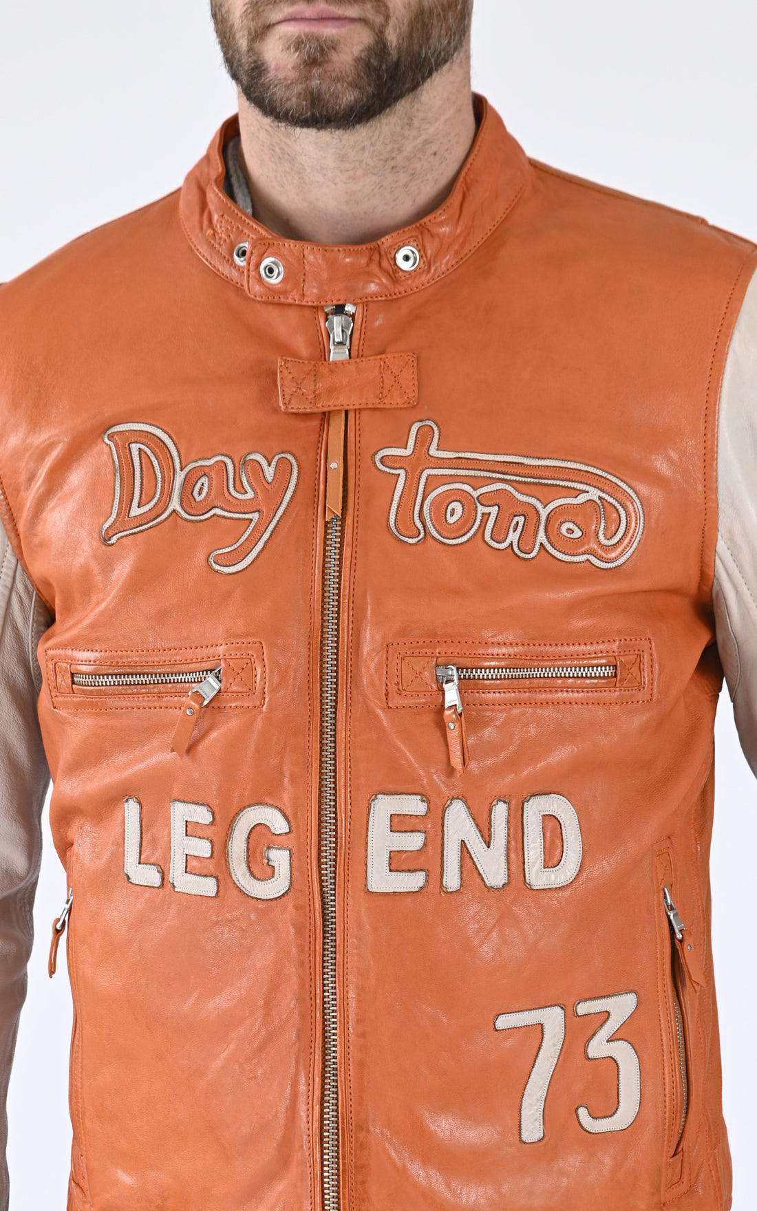 A &quot;RAPID 102553&quot; Orange Daytona 73 Blouson Homme opened photo