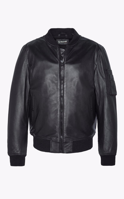 A &quot;LCQUEENS&quot; Noir Schott Blouson Homme details photo