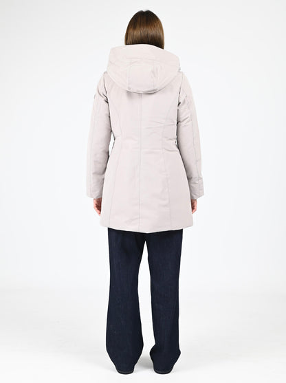 Parka à capuche Leslie beige