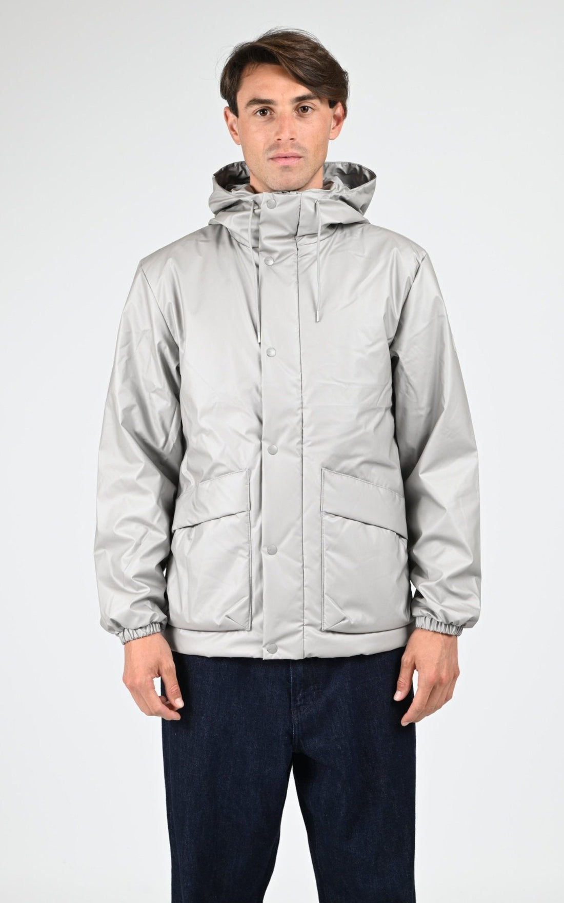 Blouson Textile Mixte Rains, modèle 17100 lohja cargo w3t2 de couleur nimbus 123
