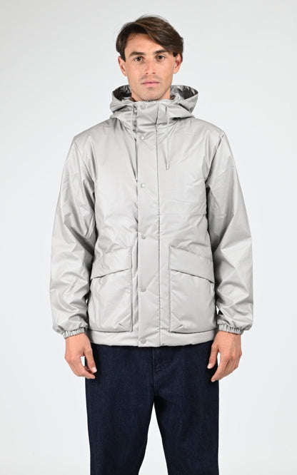 Blouson Textile Mixte Rains, modèle 17100 lohja cargo w3t2 de couleur nimbus 123