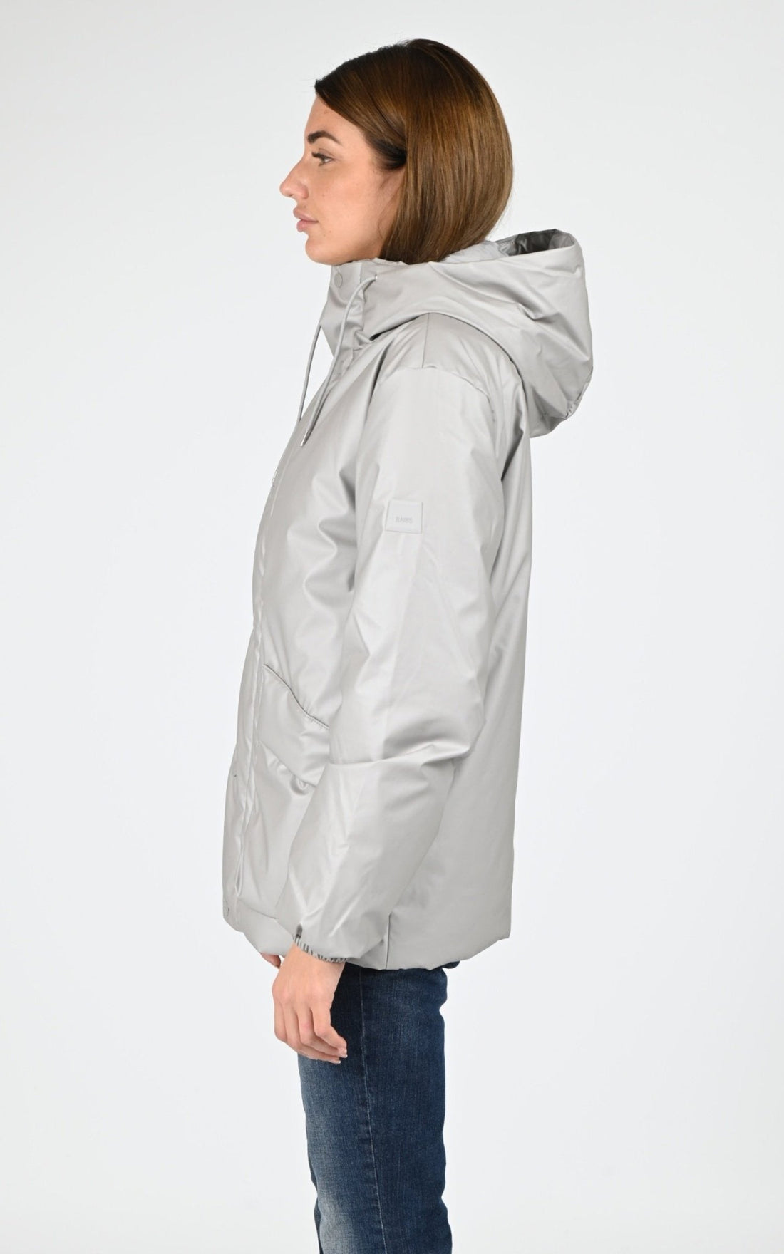 Blouson Textile Mixte Rains, modèle 17100 lohja cargo w3t2 de couleur nimbus 123