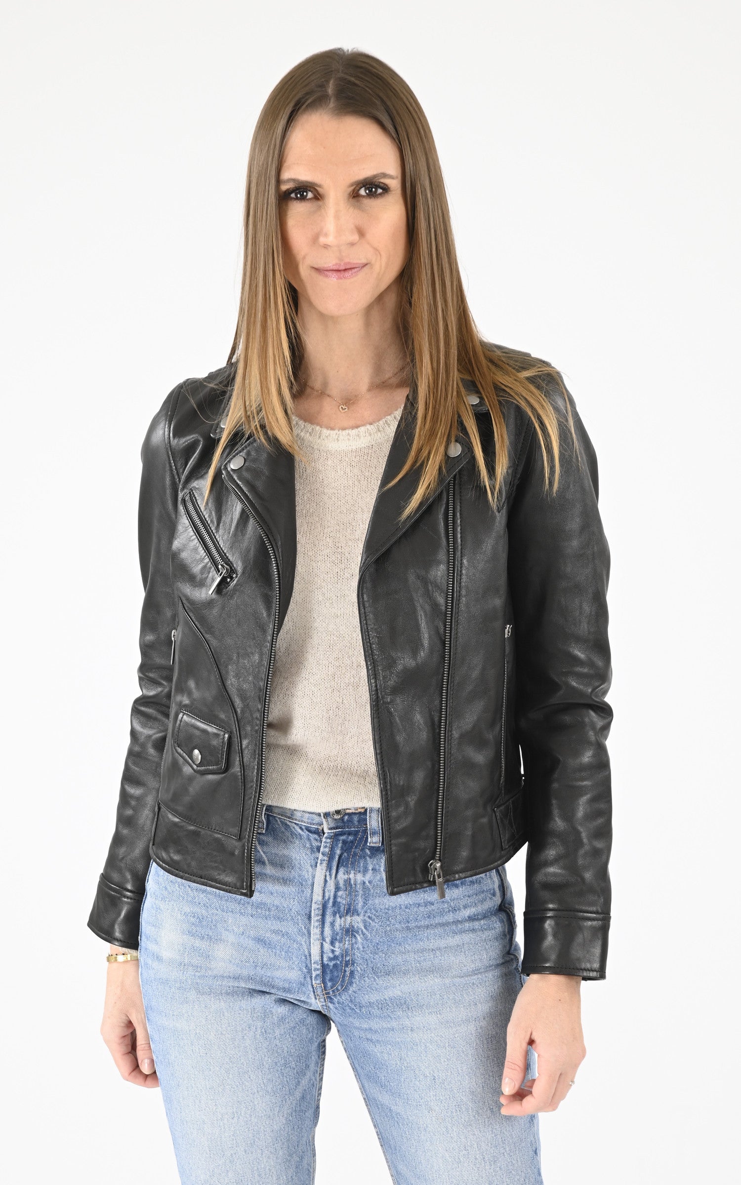 A &quot;CANNON 103728&quot; Noir Rose Garden Blouson Femme closed photo 2