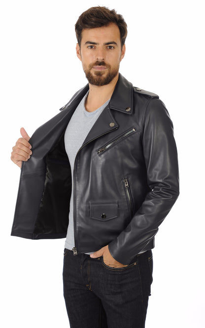 A &quot;SCARO FF&quot; Bleu Marine La Canadienne Perfecto Homme interior photo