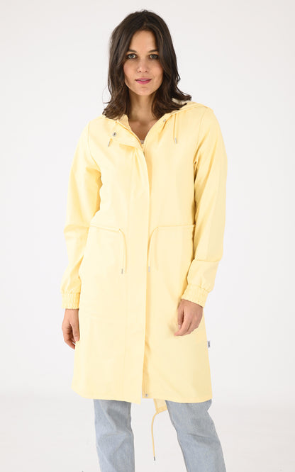 A &quot;18550 STRING PARKA&quot; Jaune Rains 7/8 Femme closed photo