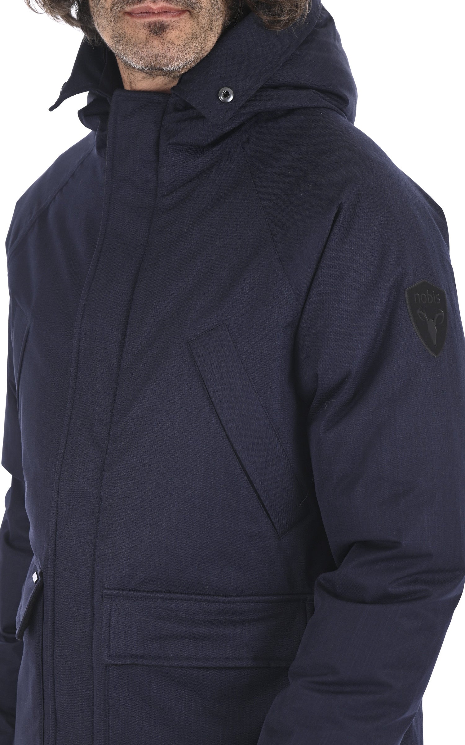 A &quot;HERITAGE&quot; Navy Nobis Ves Doudoune Homme details photo