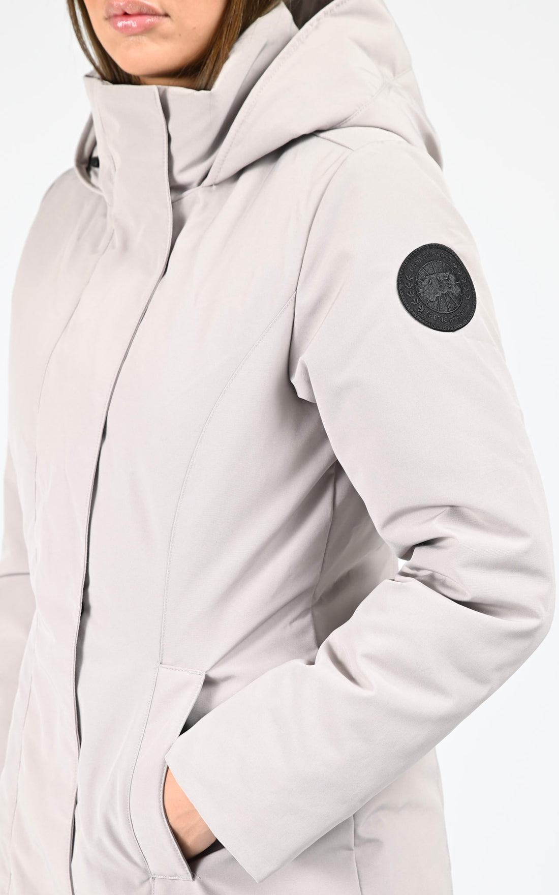 Parka à capuche Leslie beige