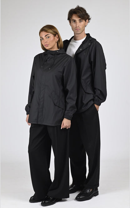 Veste Textile Mixte Rains, modèle 18010 fishtail de couleur noir