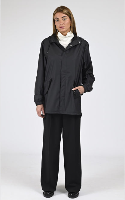 Veste Textile Mixte Rains, modèle 18010 fishtail de couleur noir