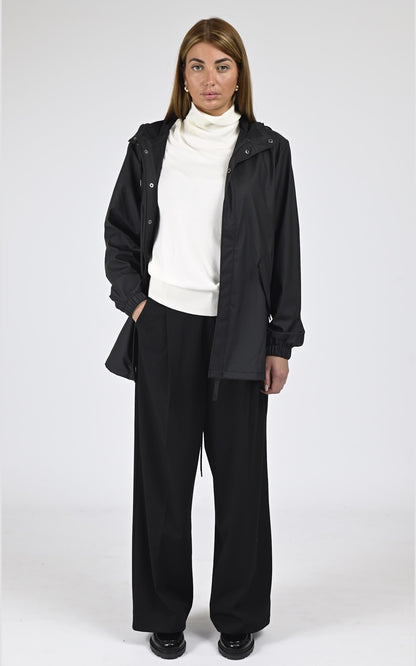 Veste Textile Mixte Rains, modèle 18010 fishtail de couleur noir