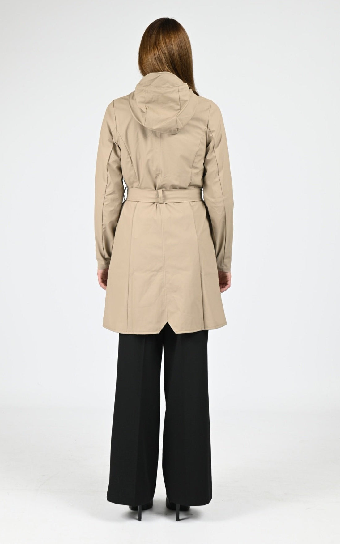 3/4 Textile Femme Rains, modèle 18130 curve jacket de couleur beige 133