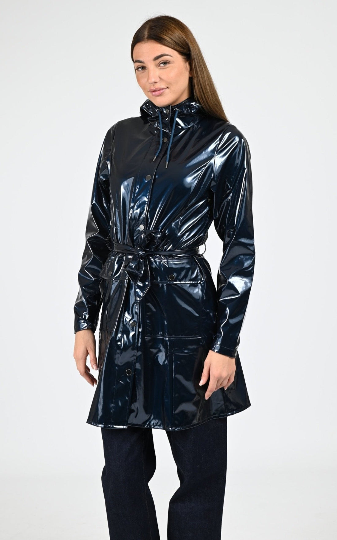 3/4 Textile Femme Rains, modèle 18130 curve jacket de couleur spill 130