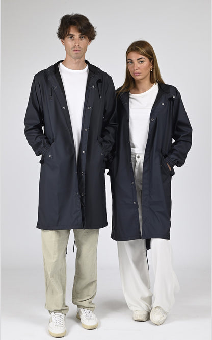 7/8 Textile Mixte Rains, modèle 18140 fishtail parka de couleur bleu