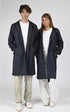7/8 Textile Mixte Rains, modèle 18140 fishtail parka de couleur bleu