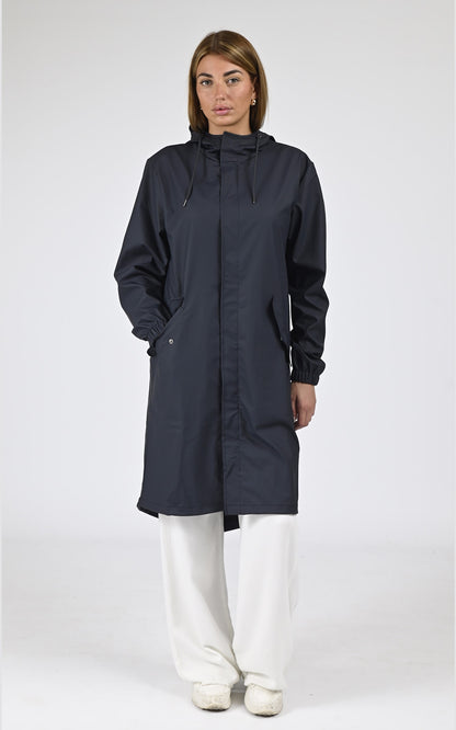 7/8 Textile Mixte Rains, modèle 18140 fishtail parka de couleur bleu
