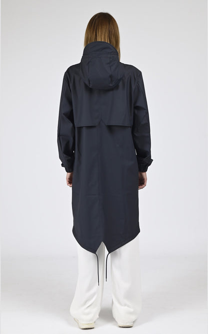 7/8 Textile Mixte Rains, modèle 18140 fishtail parka de couleur bleu