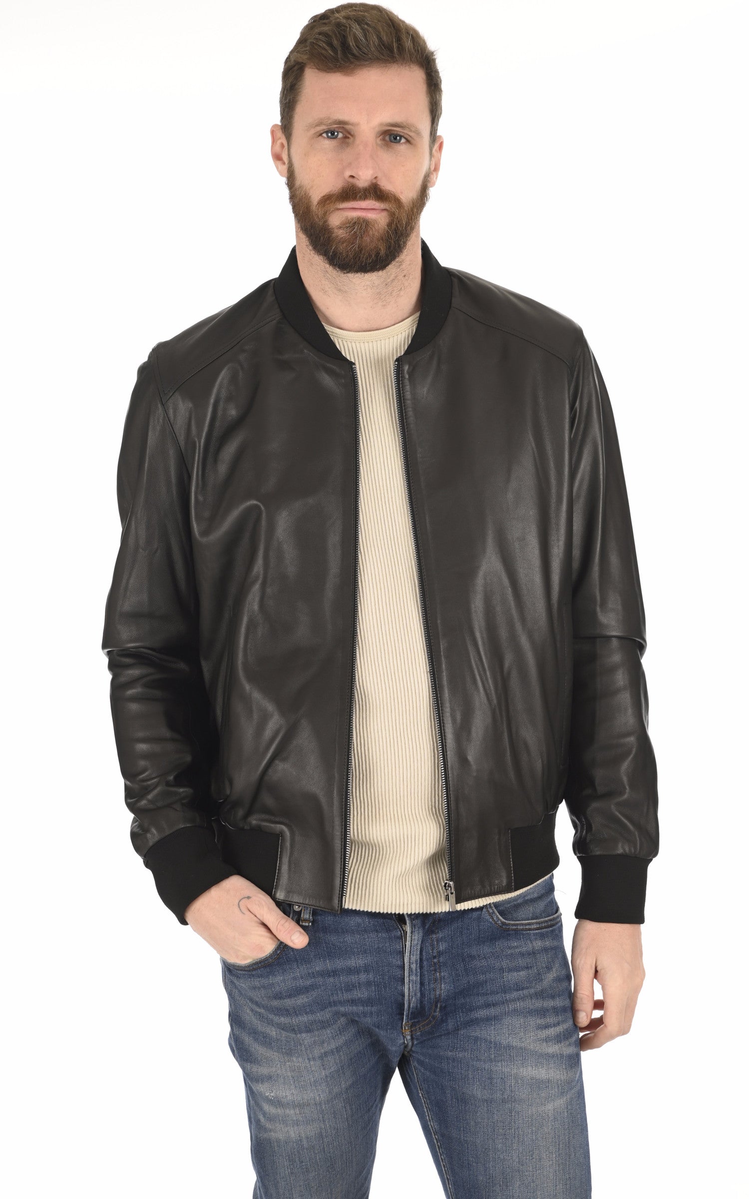 A &quot;SVE135-A&quot; Noir La Canadienne Blouson Homme opened photo