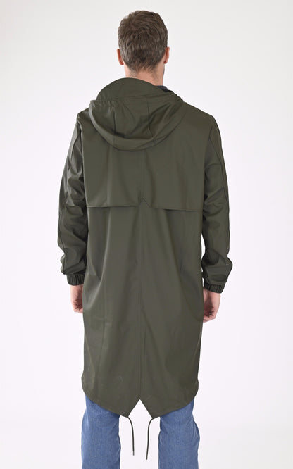 A &quot;18140 FISHTAIL PARKA&quot; Kaki Rains 7/8 Mixte back photo