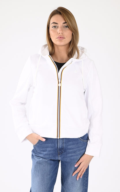 A &quot;DIVINE LIGHT K2132CW&quot; Blanc K-Way Gilet Femme closed photo