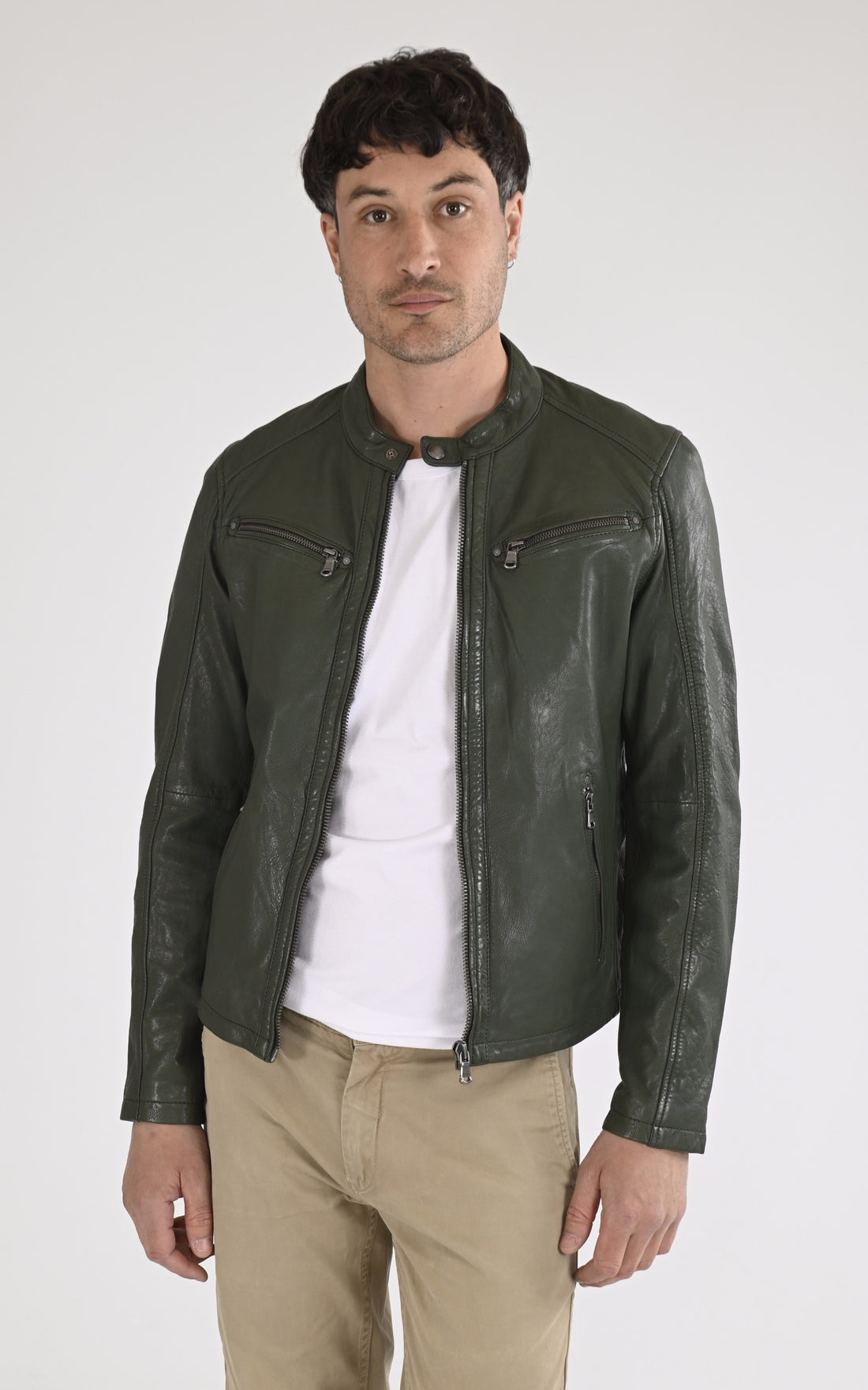 A &quot;GAFINO 101843&quot; Vert Daytona 73 Blouson Homme opened photo