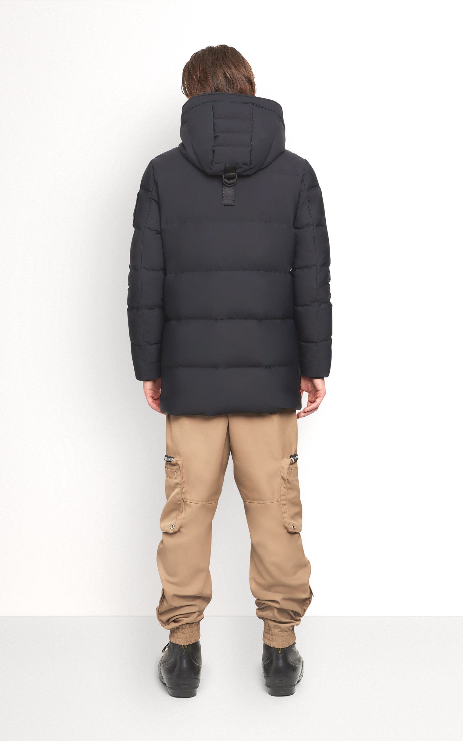 A &quot;VALLEYFIELD 2 M32MJ152&quot; Noir Moose Knuckles 3/4 Doudoune Homme back photo 3