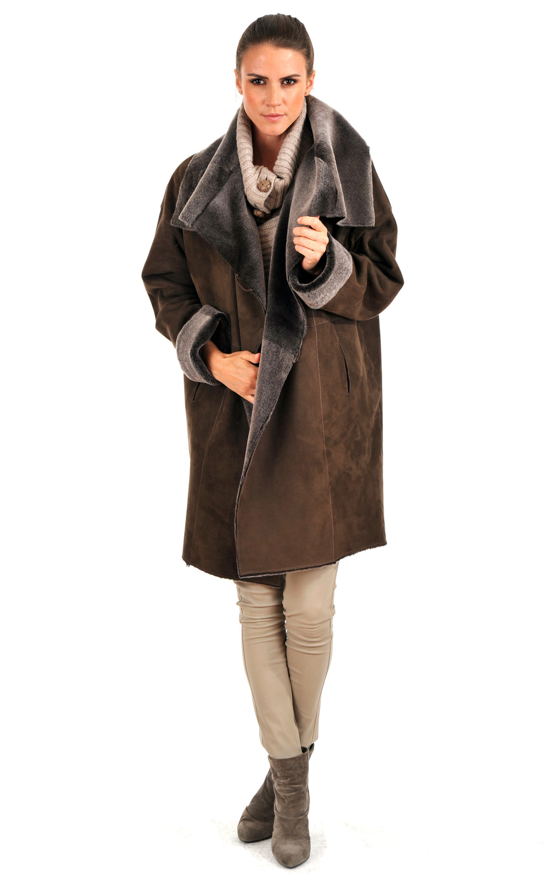 A &quot;CH0S9401&quot; Marron La Canadienne 7/8 Femme closed photo