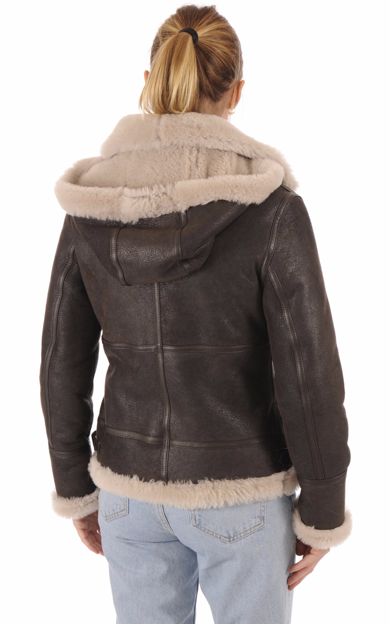 A &quot;BOMBARDIER F&quot; Marron La Canadienne Bombardier Femme back photo 4