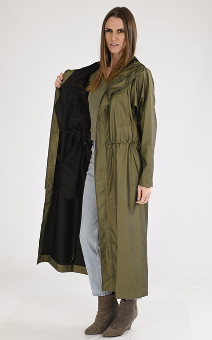A &quot;12120 BOLD LONGEST JACKET&quot; Kaki Rains 7/8 Mixte interior photo
