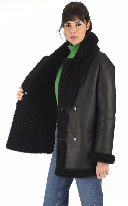 A &quot;ANY&quot; Noir La Canadienne Veste Femme interior photo