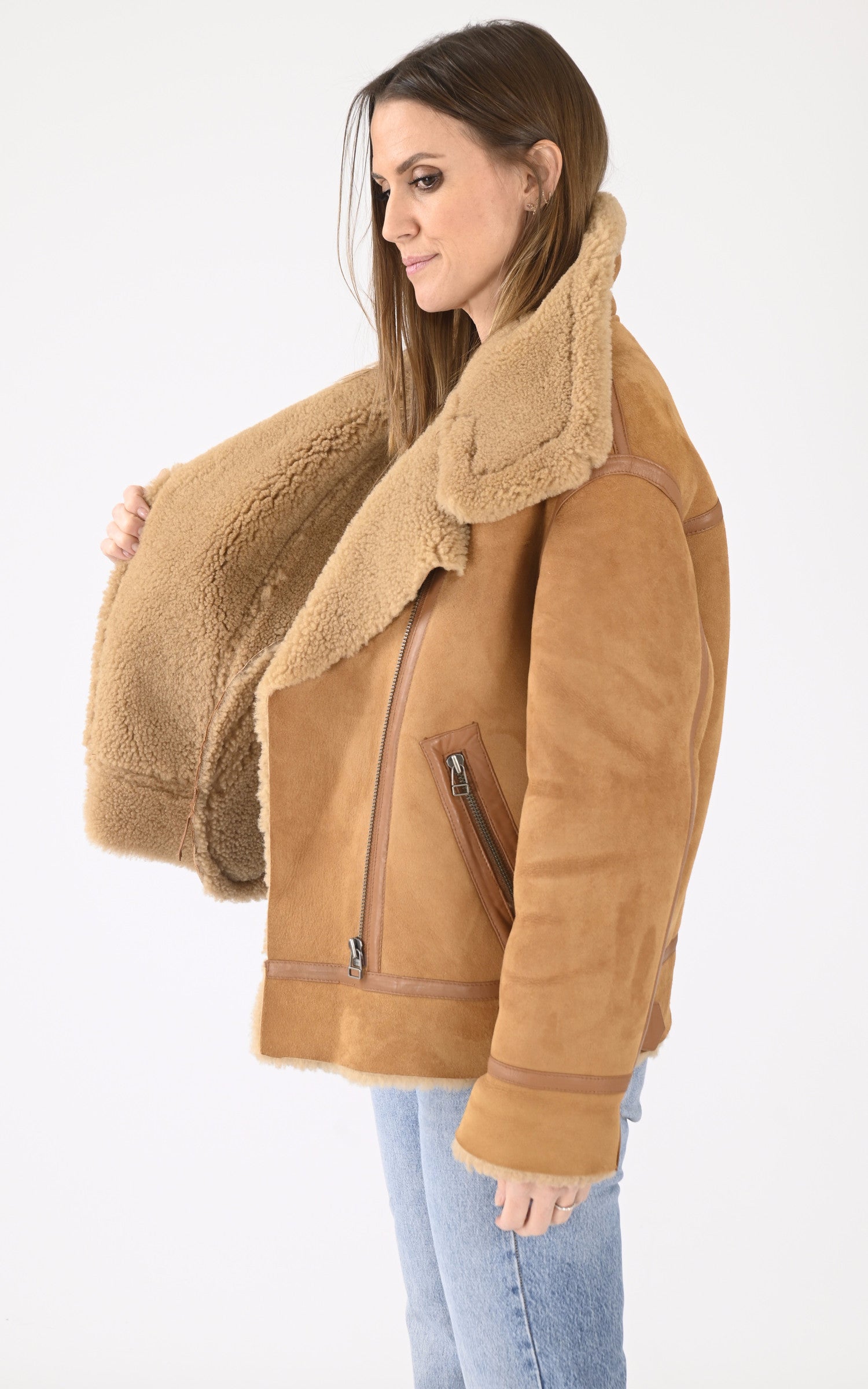 A &quot;CHRISTELLE&quot; Beige Serge Pariente Bombardier Femme interior photo 3